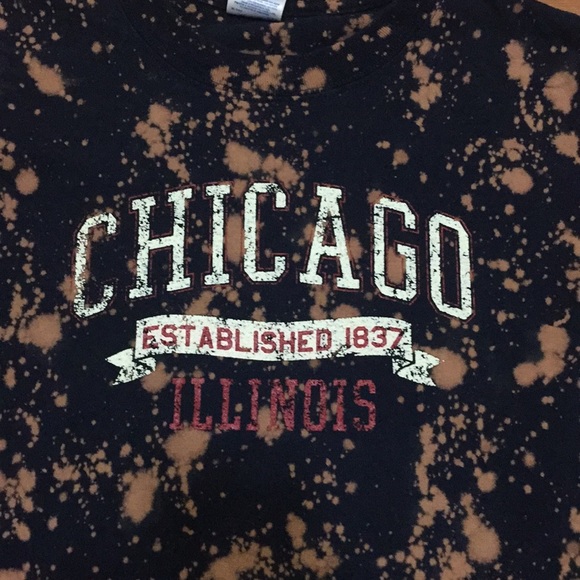 Chicago Distressed Graphic Tee Navy Size Medium - Picture 3 of 8